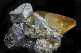 Gemmy, Twinned Calcite With Sphalerite - Elmwood #33802-3